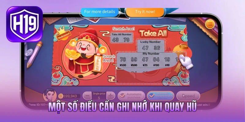 Một số điều cần ghi nhớ khi quay hũ
